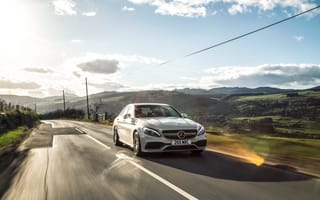 Картинка 2015, Mercedes, UK-spec, мерседес, AMG, амг, C 63 S, W205
