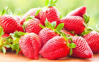 Картинка strawberry, sweet, красная, ягоды, red, berries, клубника, fresh, спелая