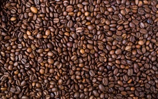Картинка макро, крупный план, много, кофейные зерна, close-up, куча, кофе, зерна