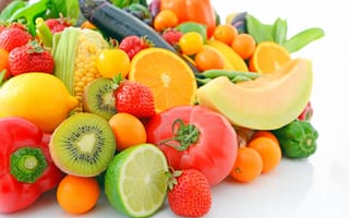 Обои fresh, ягоды, vegetables, fruits, овощи, фрукты, berries