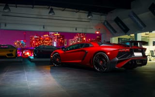 Картинка Lamborghini, Imports, Red, LP 750-4, Rear, Supercar, Superveloce, Prestige, Aventador