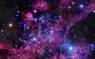 Картинка nebula, stars, Constellation Vela, Vela Pulsar, Pulsar, Remnant, supernova, Vela Supernova Remnant