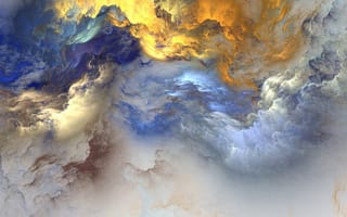 Картинка abstract, unreal, облака, clouds, colors