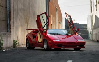 Картинка 1988, каунтач, ламборджини, Lamborghini, Countach, 25 Anniversario, US-spec