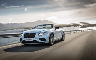 Обои 2015, Bentley, бентли, континенталь, GT, Convertible, кабриолет, Continental, V8