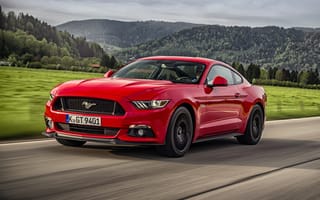 Картинка 2015, EU-spec, мустанг, Fastback, Ford, Mustang, GT, форд