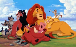 Картинка Disney, Симба, Пумба, Тимон, Шрам, The Lion King, Король Лев, Муфаса