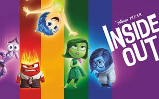Обои Головоломка, синий, Брезгливость, Печаль, Радость, желтый, фиолетовый, Inside Out, Страх, персонажи, красный, Pixar, постер, Disney, эмоции, цвета, зеленый, Гнев, мультфильм