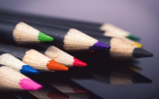 Картинка карандаши, цвет, макро