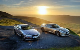 Обои 2015, UK-spec, ниссан, GT-R, R35, Nissan, 45th Anniversary