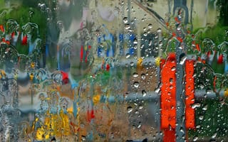 Картинка стекло, дождь