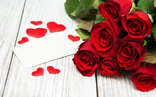 Картинка любовь, розы, hearts, romantic, love, красные, red, сердечки