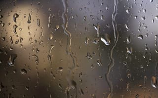 Обои стекло, капли, дождь