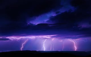Картинка Rain, Strike, Weather, Lightning, Storm, Attack, Thunderstorm