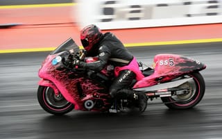 Картинка мотоцикл, байк, drag racing, гонщик, гонка, скорость