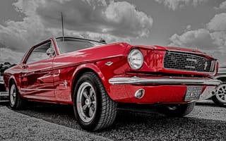 Картинка 1966, передок, Mustang, Ford