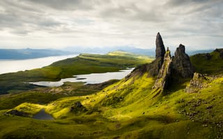 Картинка scotland, Old Man of Storr, morning, mountains
