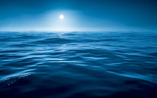 Картинка вода, море, ночь