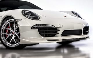 Картинка 2015, бампер, 911, Carrera 4S, каррера, Porsche, белая, морда, порше