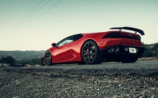 Картинка 2015, Lamborghini, Huracan, красная, ламбордини, хуракан, Red