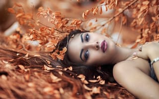 Картинка Desired, макияж, Alessandro Di Cicco, девушка, осень