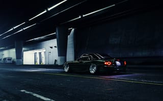 Картинка Mazda, Dark, Nigth, Road, Low, Green, Rear, Stance, MX-5