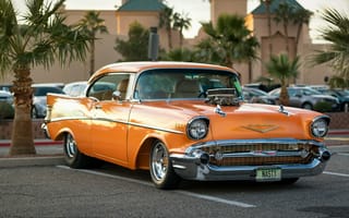 Обои 1957, классика, передок, Chevrolet