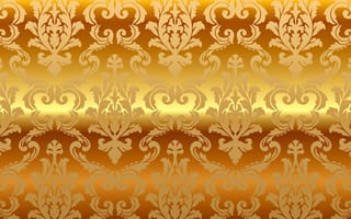 Картинка golden, vintage, vector, золото, орнамент, pattern, gradient, узор