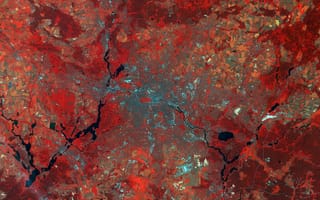 Картинка Earth From Space, Germany, Sentinel-2A, Berlin