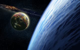 Картинка Sci Fi, atmosphere, planet, moon