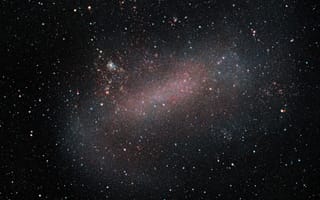 Картинка космос, Большое Магелланово Облако, LMC, БМО, карликовая галактика