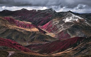 Картинка природа, Rainbow mountains, Peru