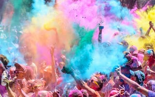 Картинка Colour Colour run, River Festival, fun running australia