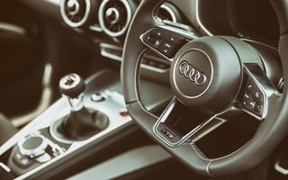 Картинка Audi, руль, Interior, TTS, салон