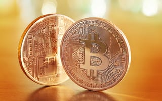 Картинка bitcoins, currency, metal