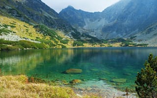 Картинка горы, озеро, High Tatras, Slovakia, Словакия