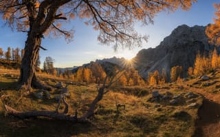 Картинка autumn, Slemenova spica plateau, Julian Alps mountains