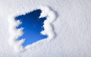 Картинка winter, снежинки, snow, зима, blue, снег