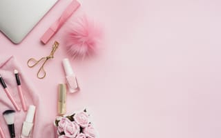 Картинка розовые, инструмент, pink, розовый, лак для ногтей, кисть