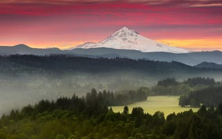 Картинка Oregon, Mount Hood, Sandy River Valley, Jonsrud Viewpoint