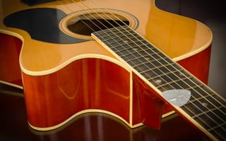 Картинка guitar, strings, wood