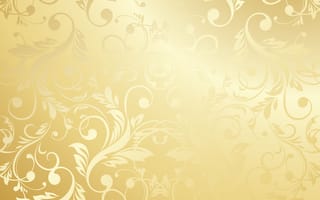 Картинка листья, золото, винтаж, орнамент, текстура, узор