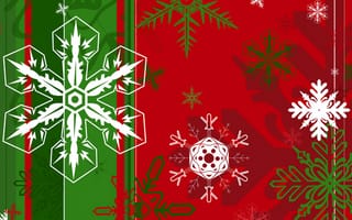 Обои праздник, Рождество, узор, снежинка, Новый Год, зима, краски