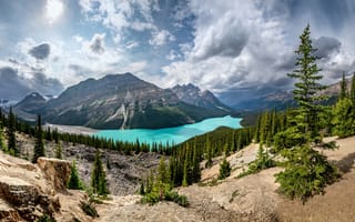 Картинка Канада, Banff National Park, Alberta, Peyto Lake