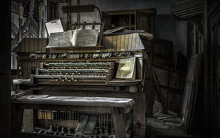 Картинка орган, ноты, музыка