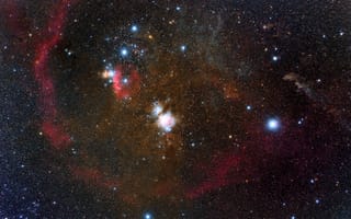 Картинка Петля Барнарда, Ориона, в созвездии, туманность, эмиссионная