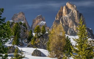 Картинка горы, Италия, Langkofel Group, Доломиты