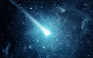 Картинка cosmos, Meteor, light, blue