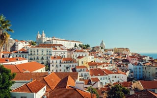 Картинка Город, День, Лиссабон, Португалия