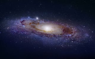 Картинка Андромеда, Andromeda, Звезды, Планеты, Nebula Clean, Галактика Андромеда